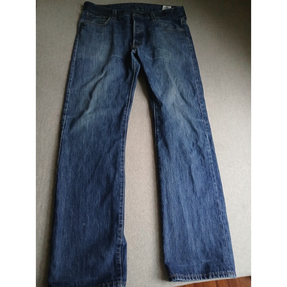 Levis 501 Mens 36x34 Jeans Button Fly Classic Preppy Straight Leg Y2k